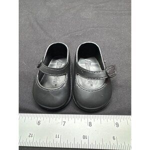 Madame Alexander Black Mary Jane Doll Shoes With Buckle Closure